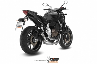 Mivv Speed Edge RVS Compleet Uitlaatsysteem met E-keur Yamaha MT-07 2014 > 2020